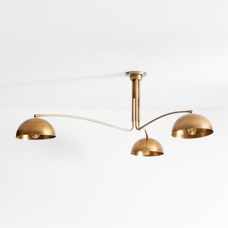 Olia Brass Metal Semi-Flush Mount Light - image 3 of 7