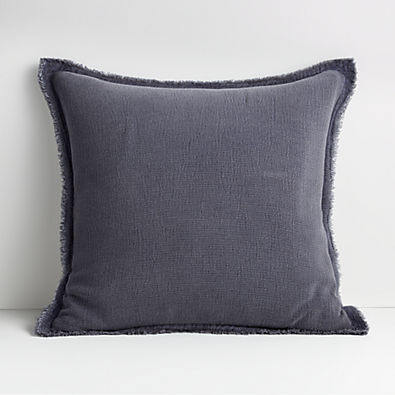 View Olind 23"x23" Blue Throw Pillow with Down-Alternative Insert details