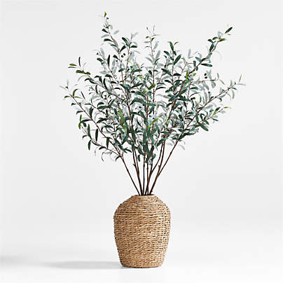 Extra-Large Faux Olive Stem 72"
