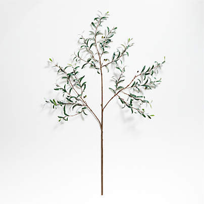 Extra-Large Faux Olive Stem