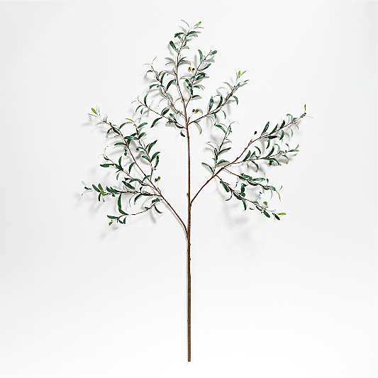 Large Faux Olive Stem