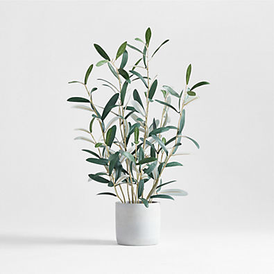 View Faux Olive Tree in Pot 22" details