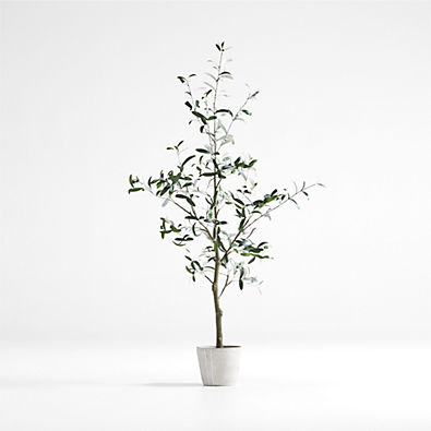 View Faux Olive Tree in Pot 5' details