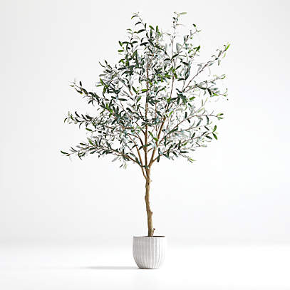 Faux Olive Tree in Pot  Artificial Trees at