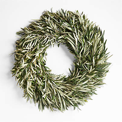 Live Olive Wreath 30"