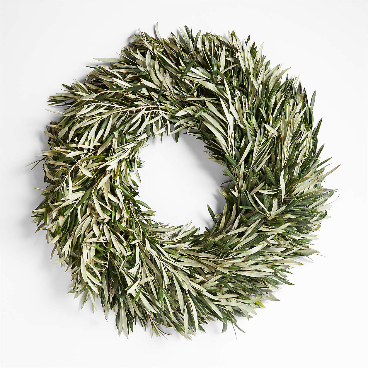 Live Olive Wreath 30" Crate & Barrel