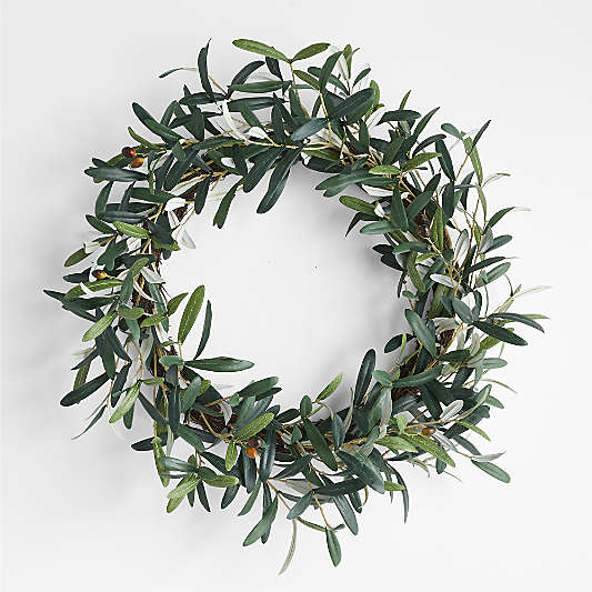 Faux Olive Wreath 30"