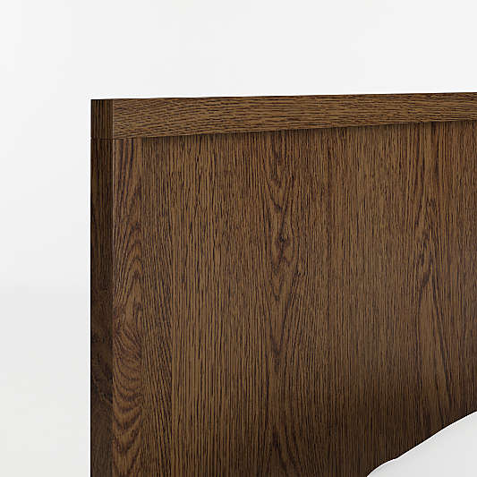 Oliver Deep Brown Wood Kids Full Headboard