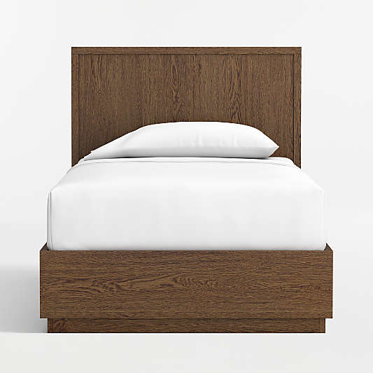 Oliver Deep Brown Wood Kids Twin Storage Bed Base