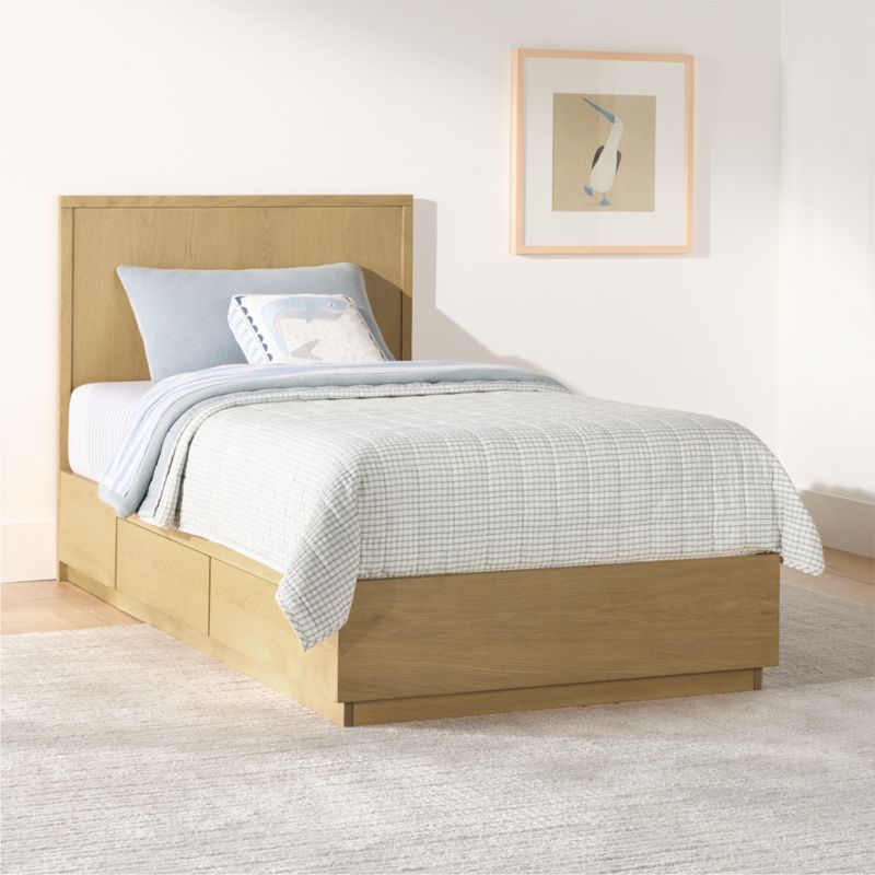 Oliver Natural Wood Kids Twin Storage Bed - image 3 of 9