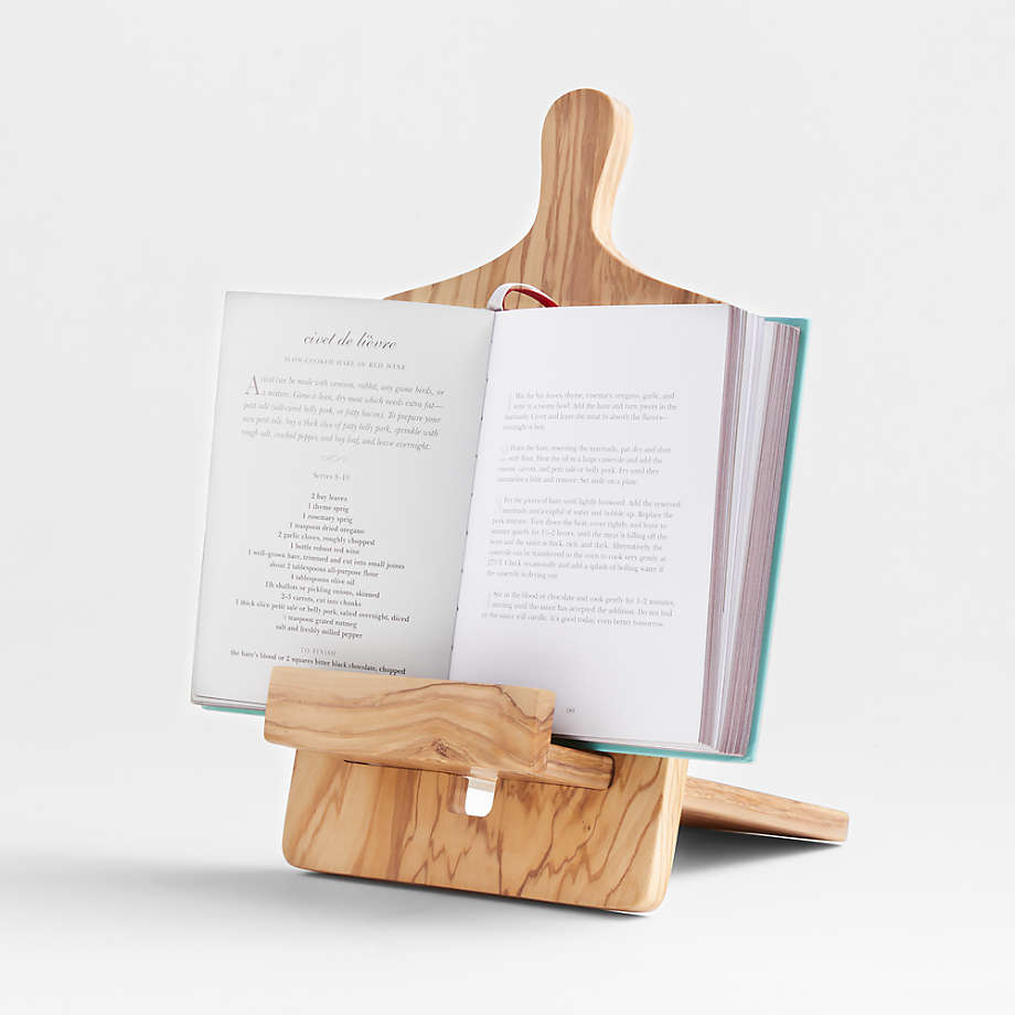 Olivewood Cookbook and Tablet Stand + Reviews