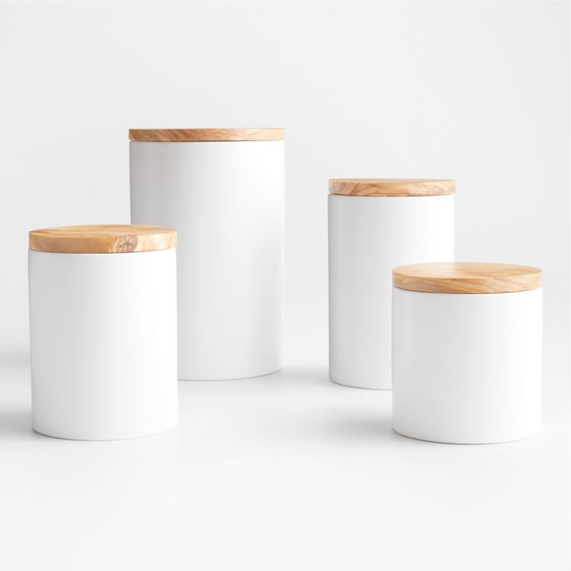 Olivewood Canister Set + Reviews | Crate & Barrel