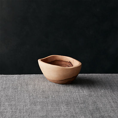 View Olivewood 4.72"x3.5" Nibble Bowl details