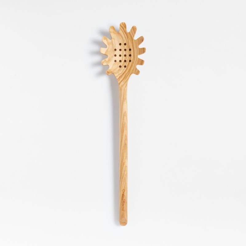 Crate & Barrel Olivewood Pasta Spoon - image 0 of 6