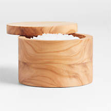 Olivewood Salt Cellar + Reviews | Crate & Barrel