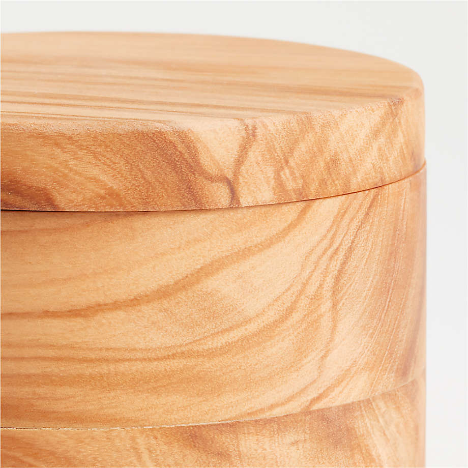 Olivewood Salt Cellar + Reviews | Crate & Barrel