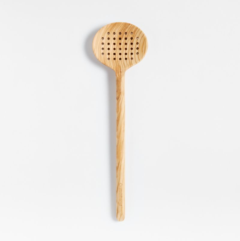 Viewing product image Crate & Barrel Olivewood Slotted Spoon - image 1 of 5