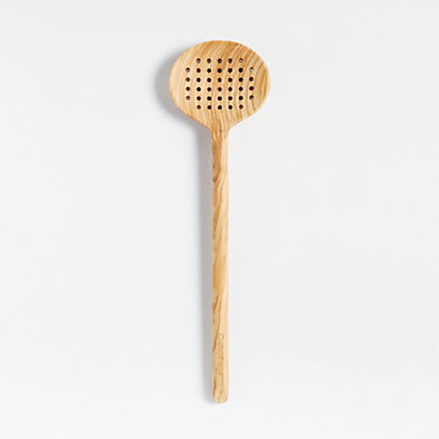 View Crate & Barrel Olivewood Slotted Spoon details
