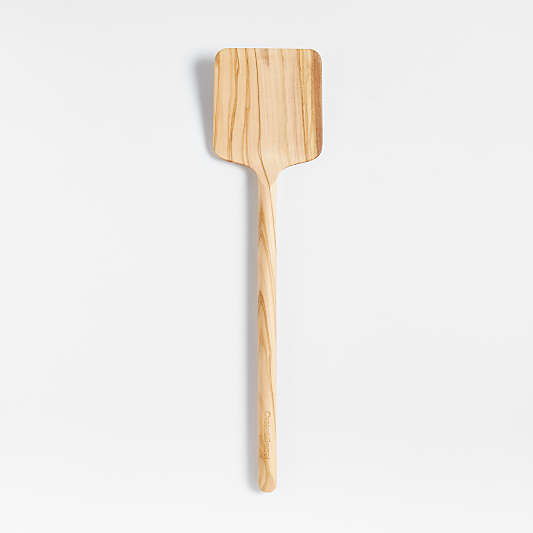 Crate & Barrel Olivewood Solid Turner