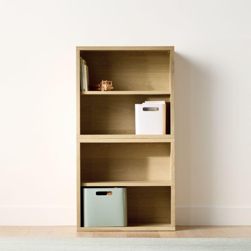 Oliver 32" Modular Natural Oak Wood Kids Open Bookcase - image 2 of 5