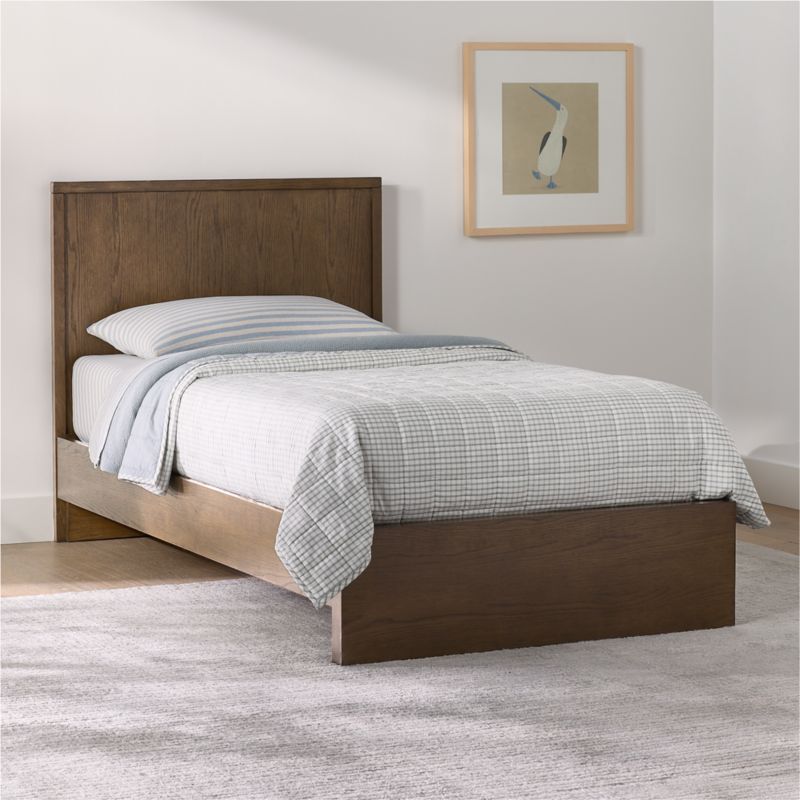 Oliver Deep Brown Wood Kids Twin Bed - image 1 of 6