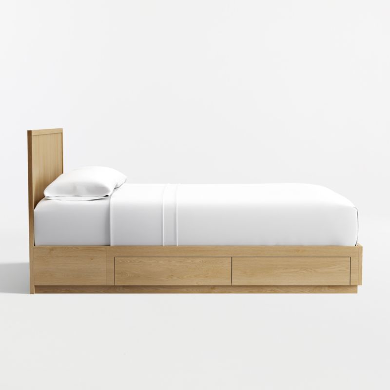 Oliver Natural Wood Kids Queen Storage Bed - image 3 of 8