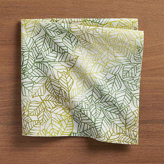 Ombre Leaves Cloth Napkin