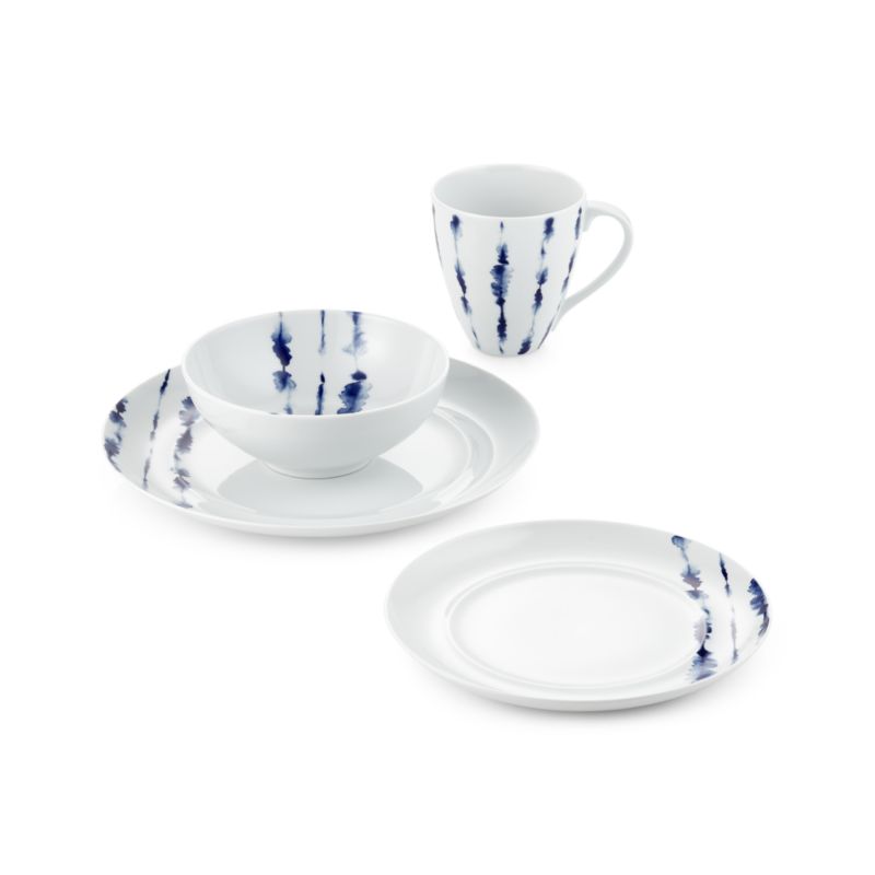 Omri 4-Piece Blue and White Place Setting - image 4 of 5