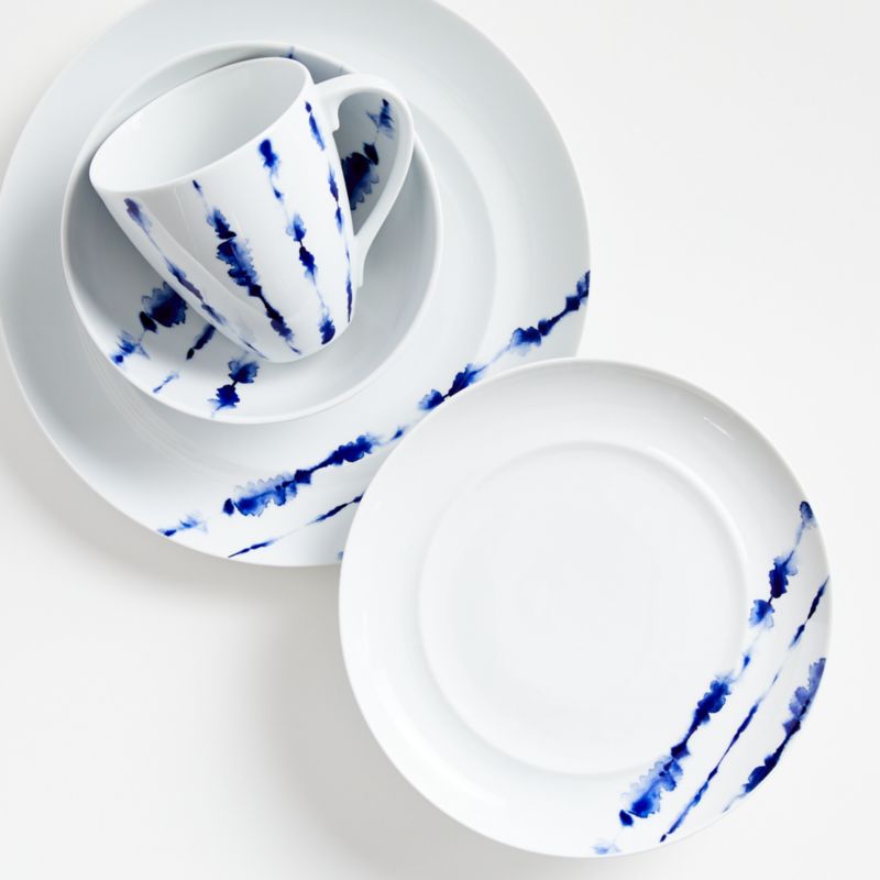 Omri 4-Piece Blue and White Place Setting