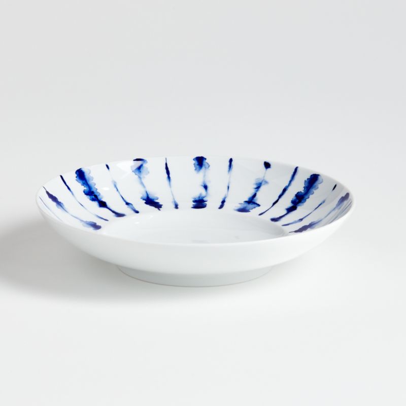 Omri Blue and White Low Bowl