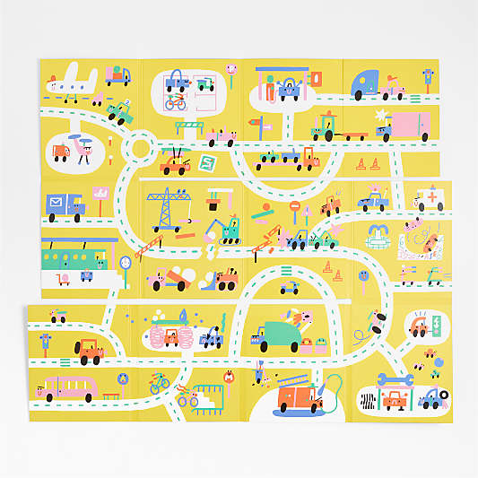 On the Move Fold-Out Kids Board Book by Mia Cassany