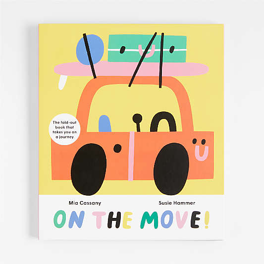 On the Move Fold-Out Kids Board Book by Mia Cassany