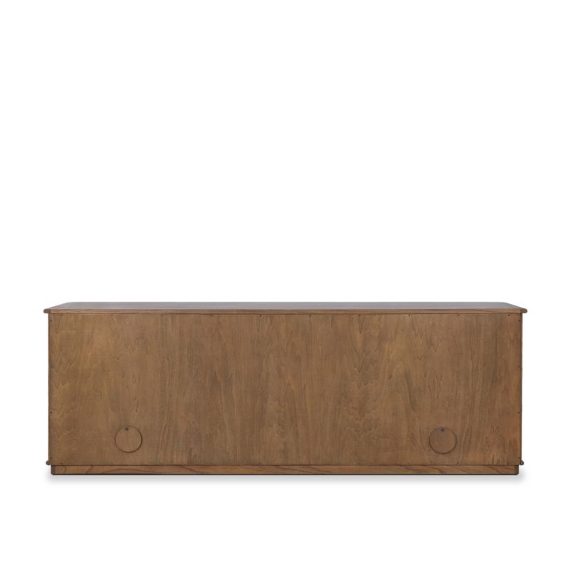 Ona 81" Fluted Amber Mindi Wood Storage Media Console - image 7 of 12