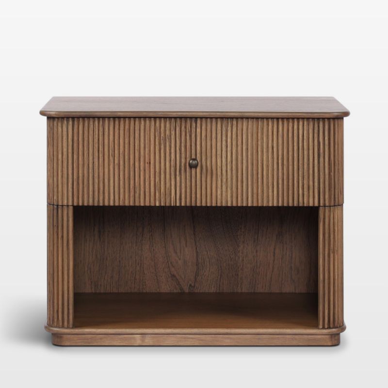 Viewing product image Ona 32" Fluted Amber Mindi Wood Nightstand - image 1 of 8