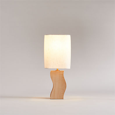 View Onada Mini Curved Wood Table Lamp details
