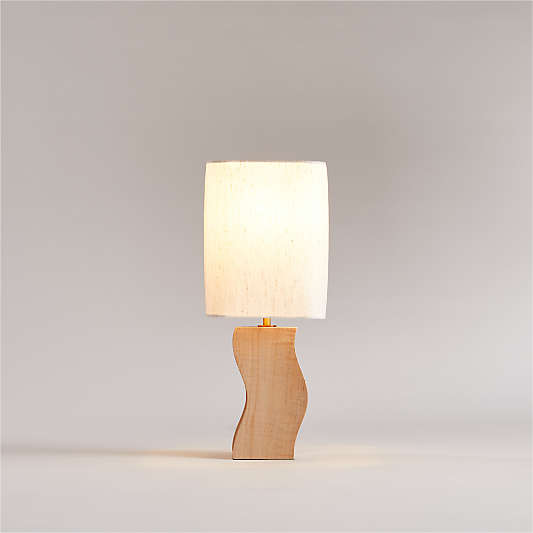 Onada Mini Curved Wood Table Lamp