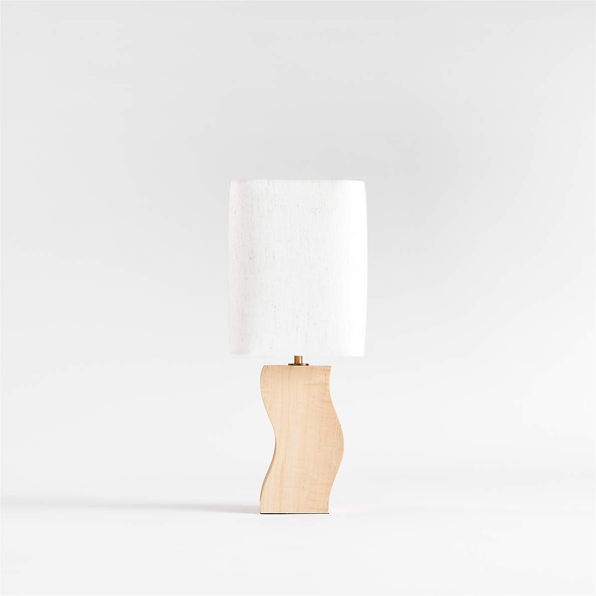 Onada Mini Curved Wood Table Lamp, Curved Table Lamp