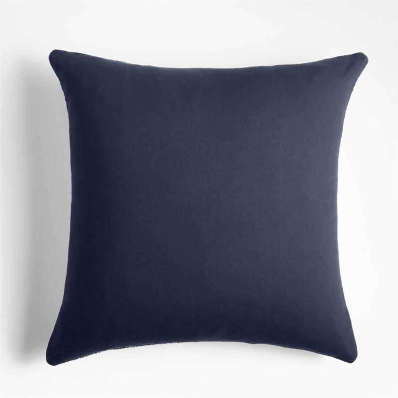 Onburu Wool Blend 23"x23" Indigo Blue Throw Pillow with Down-Alternative Insert - image 3 of 5