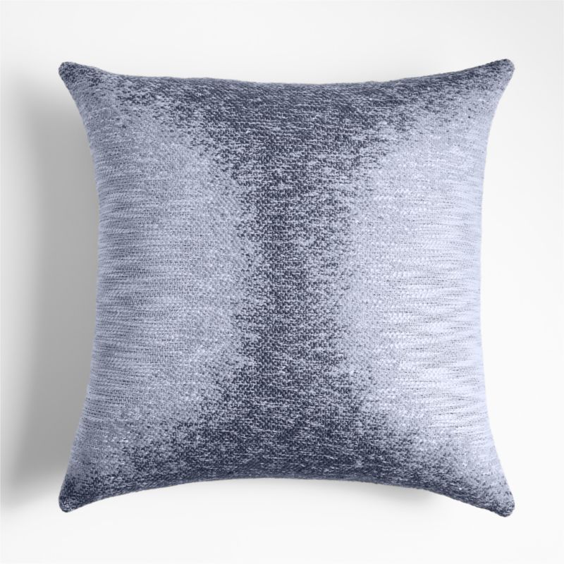 Onburu Wool Blend 23"x23" Indigo Blue Throw Pillow with Down-Alternative Insert - image 0 of 5