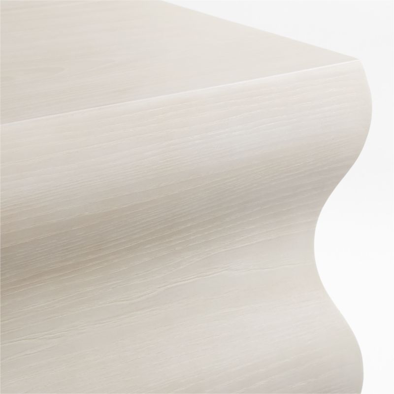 Onda Whitewashed Oak Wood Side Table - image 7 of 8