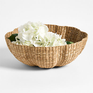 View Onda Woven Rattan Centerpiece Bowl 22" details