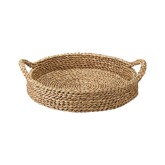 Onslow Handwoven Round Decorative Tray 17"