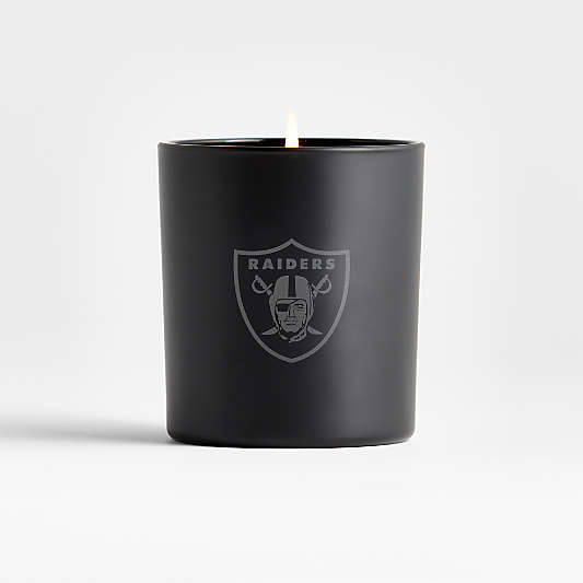 NFL Las Vegas Raiders Monochrome No. 02 Onyx 1-Wick Scented Candle - Vetiver, Cedarwood and Musk
