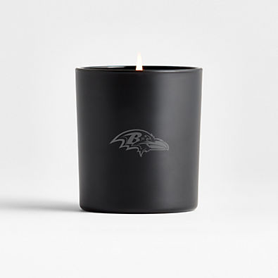 View NFL Baltimore Ravens Monochrome No. 02 Onyx 1-Wick Scented Candle - Vetiver, Cedarwood and Musk details