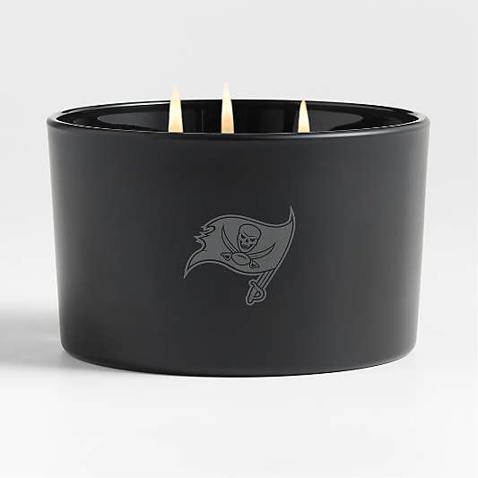 NFL Tampa Bay Buccaneers Monochrome No. 02 Onyx 3-Wick Scented Candle - Vetiver, Cedarwood and Musk