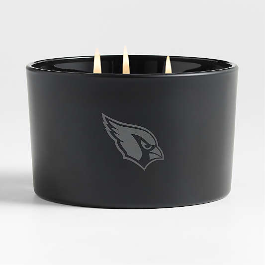 NFL Arizona Cardinals Monochrome No. 02 Onyx 3-Wick Scented Candle - Vetiver, Cedarwood and Musk