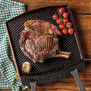  ooni Dual-Sided Grizzler Plate - Reversible Cast Iron