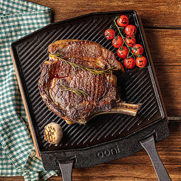  Cast Iron Reversible Grill Plate,Cast Iron Cookware with  Removable Handle,Cast Iron Steak Plate Sizzle Griddle,Pre-Seasoned Cast  Iron Oven Grill Pan: Home & Kitchen