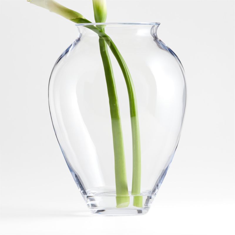 Ophelia Clear Hand Blown Glass Large Vase 17" - image 0 of 9