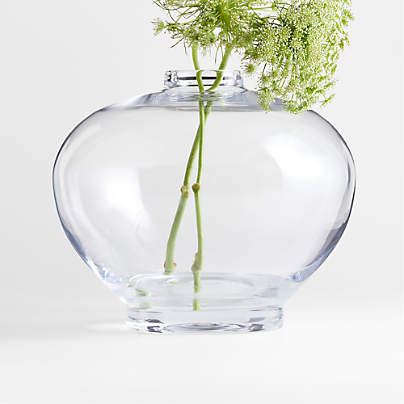 Ophelia Clear Hand Blown Glass Vases